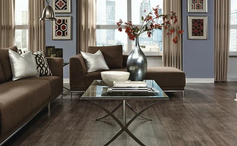 mannington adura flooring in livingroom